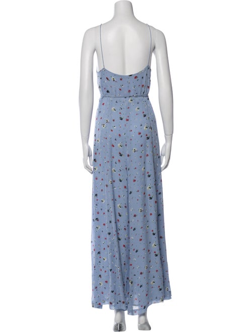 Ganni Floral Print Long Dress