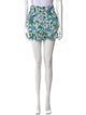Ganni Floral Print Mini Shorts