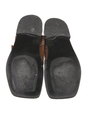 Ganni Leather Slingback Sandals