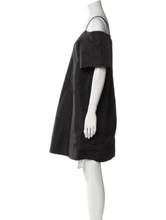 Ganni Scoop Neck Mini Dress