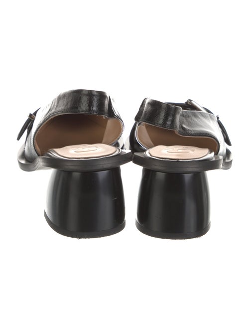 Ganni Leather Slingback Pumps