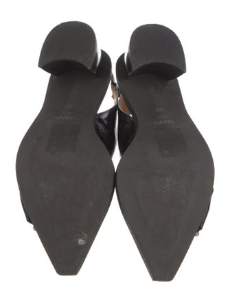 Ganni Leather Slingback Pumps