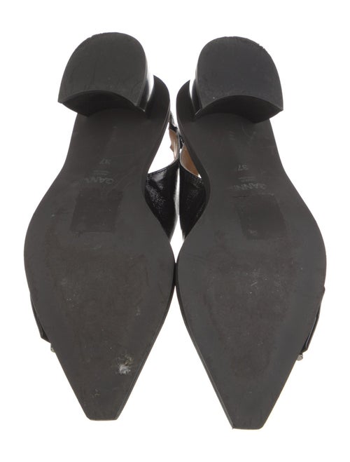 Ganni Leather Slingback Pumps