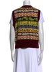 Ganni Wool Graphic Print Sweater