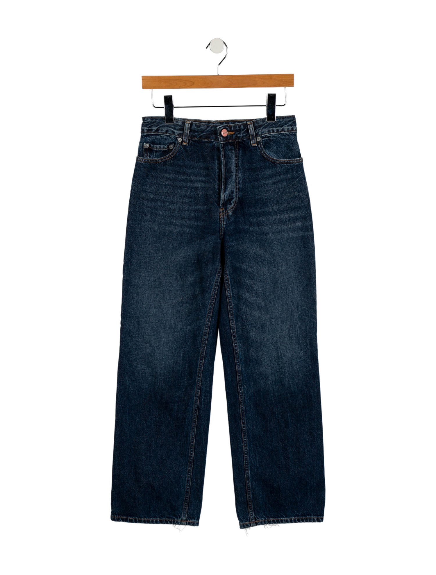 Ganni Mid-Rise Wide Leg Jeans