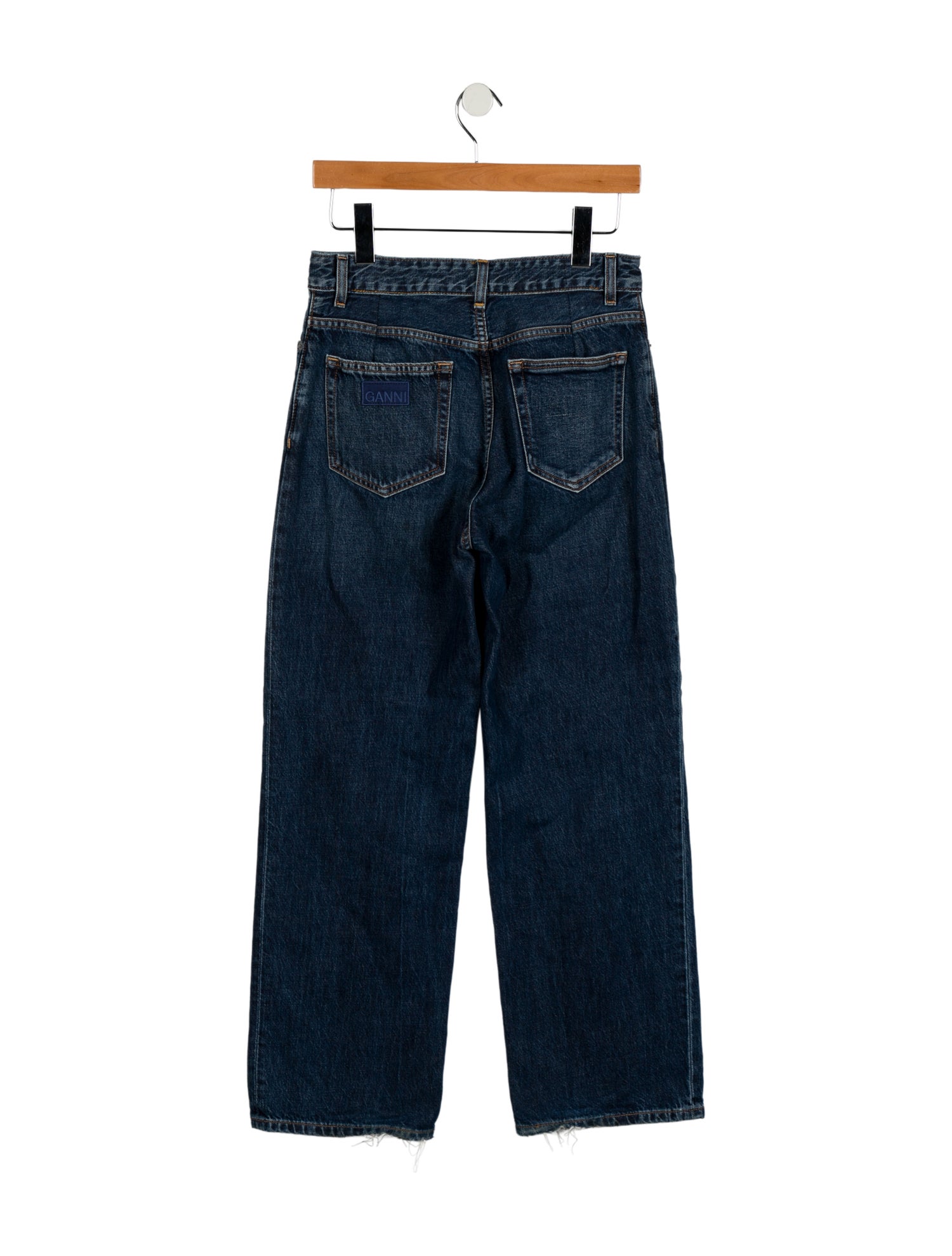 Ganni Mid-Rise Wide Leg Jeans