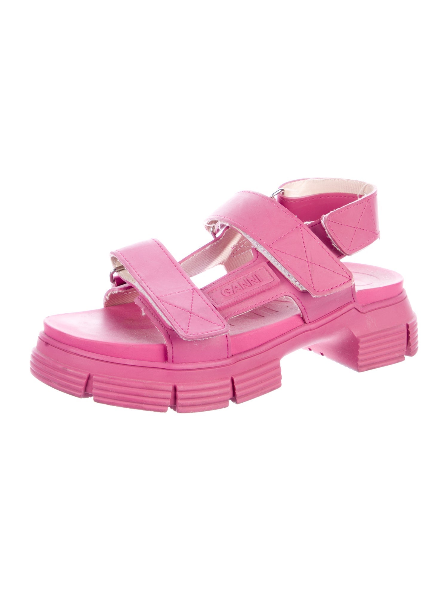 Ganni Leather Slingback Sandals