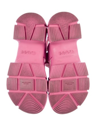 Ganni Leather Slingback Sandals