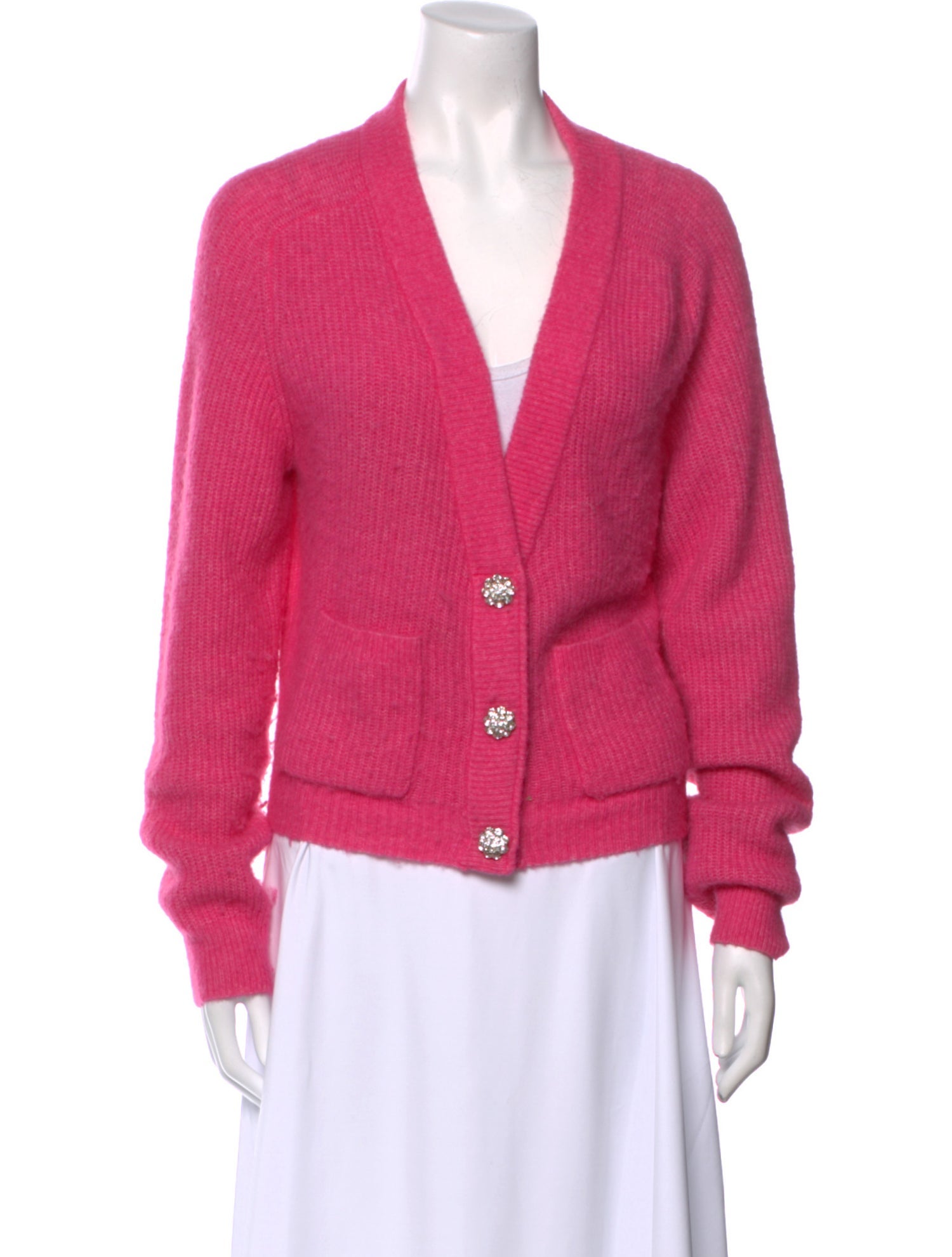 Ganni Alpaca V-Neck Sweater