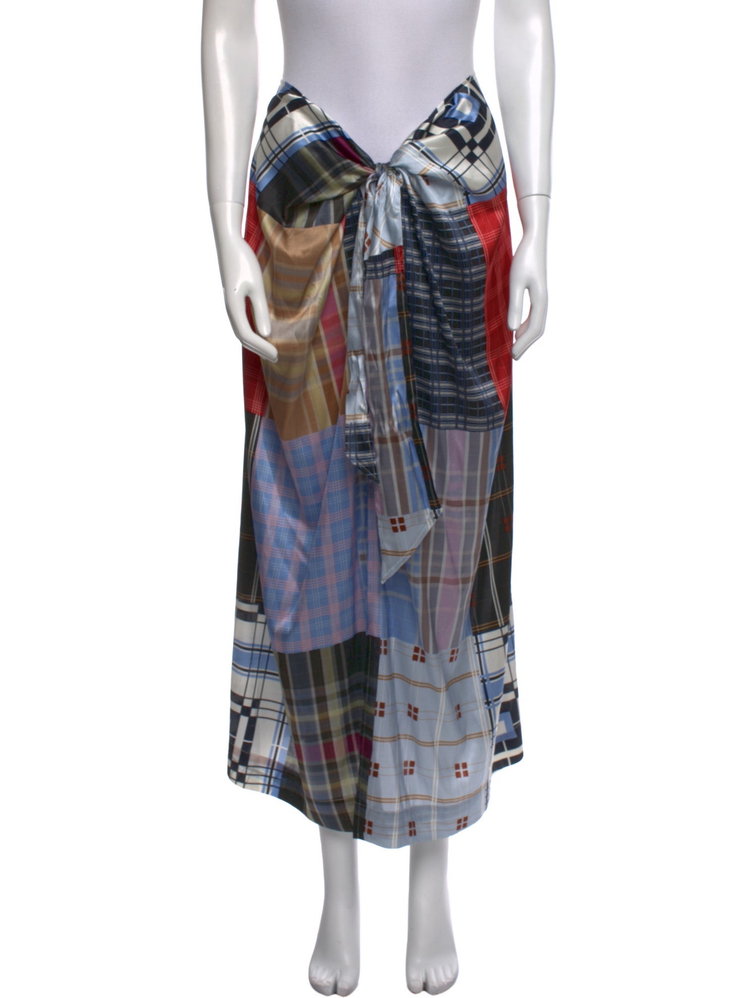 Ganni Silk Midi Length Skirt