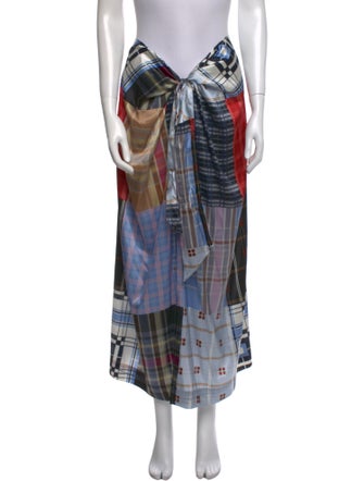 Ganni Silk Midi Length Skirt