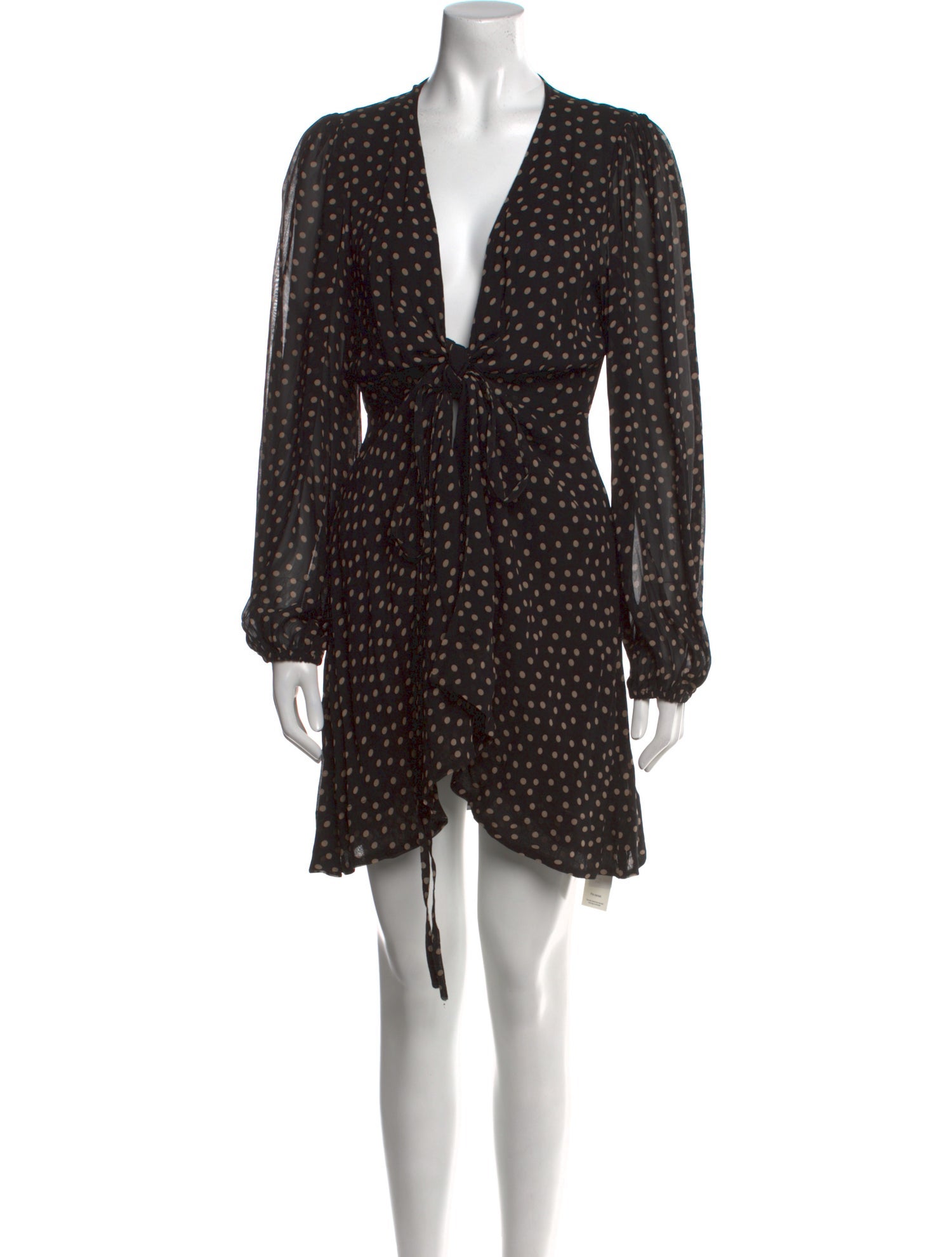 Ganni Polka Dot Print Mini Dress