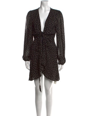 Ganni Polka Dot Print Mini Dress