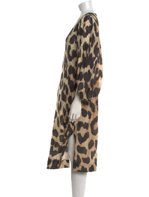 Ganni Linen Midi Length Dress