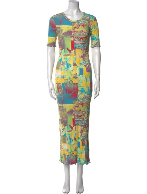 Ganni Printed Long Dress