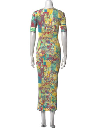 Ganni Printed Long Dress