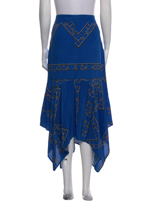 Ganni Silk Midi Length Skirt