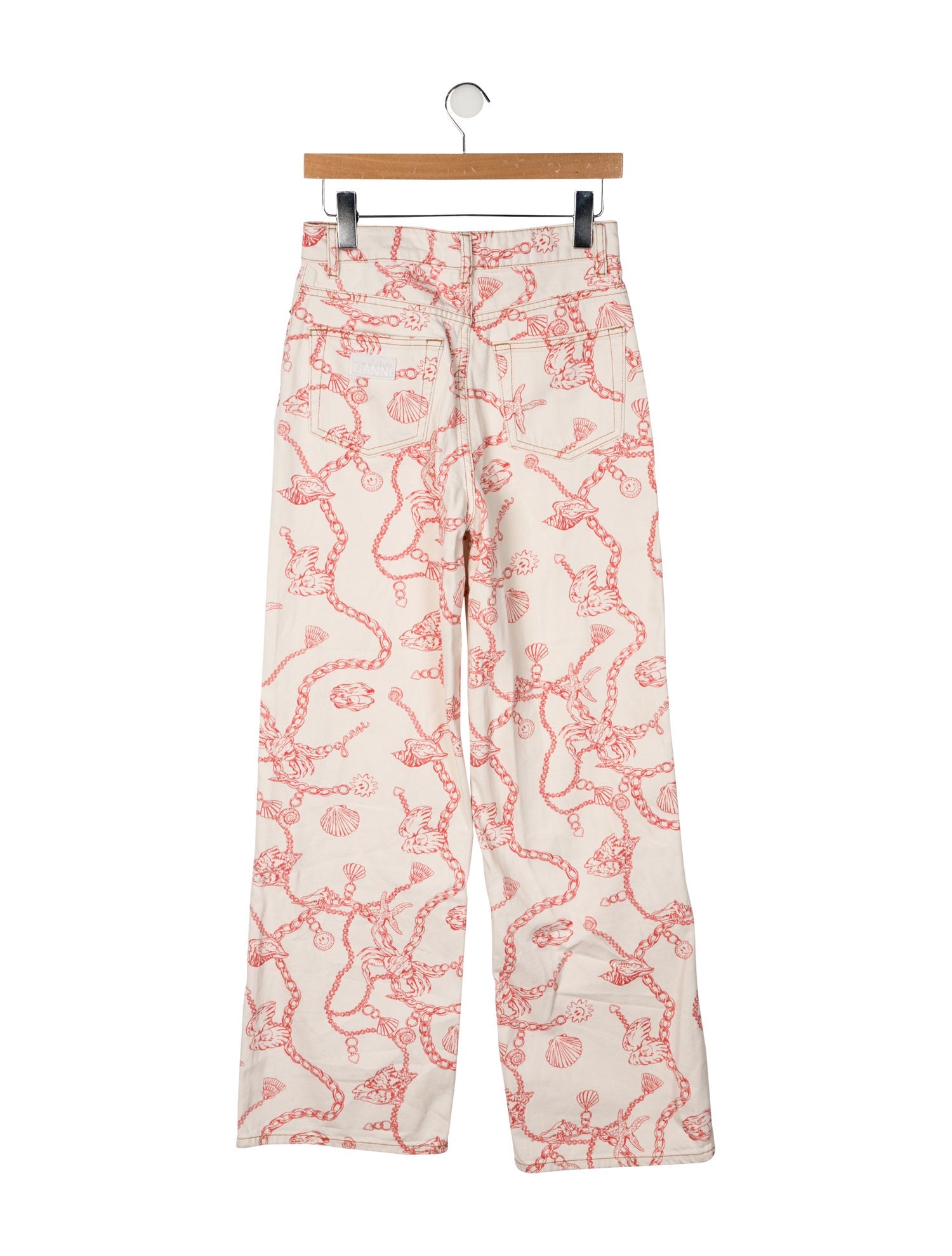 Ganni High-Rise Wide Leg Jeans