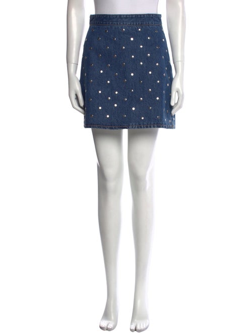 Ganni Studded Accents Mini Skirt
