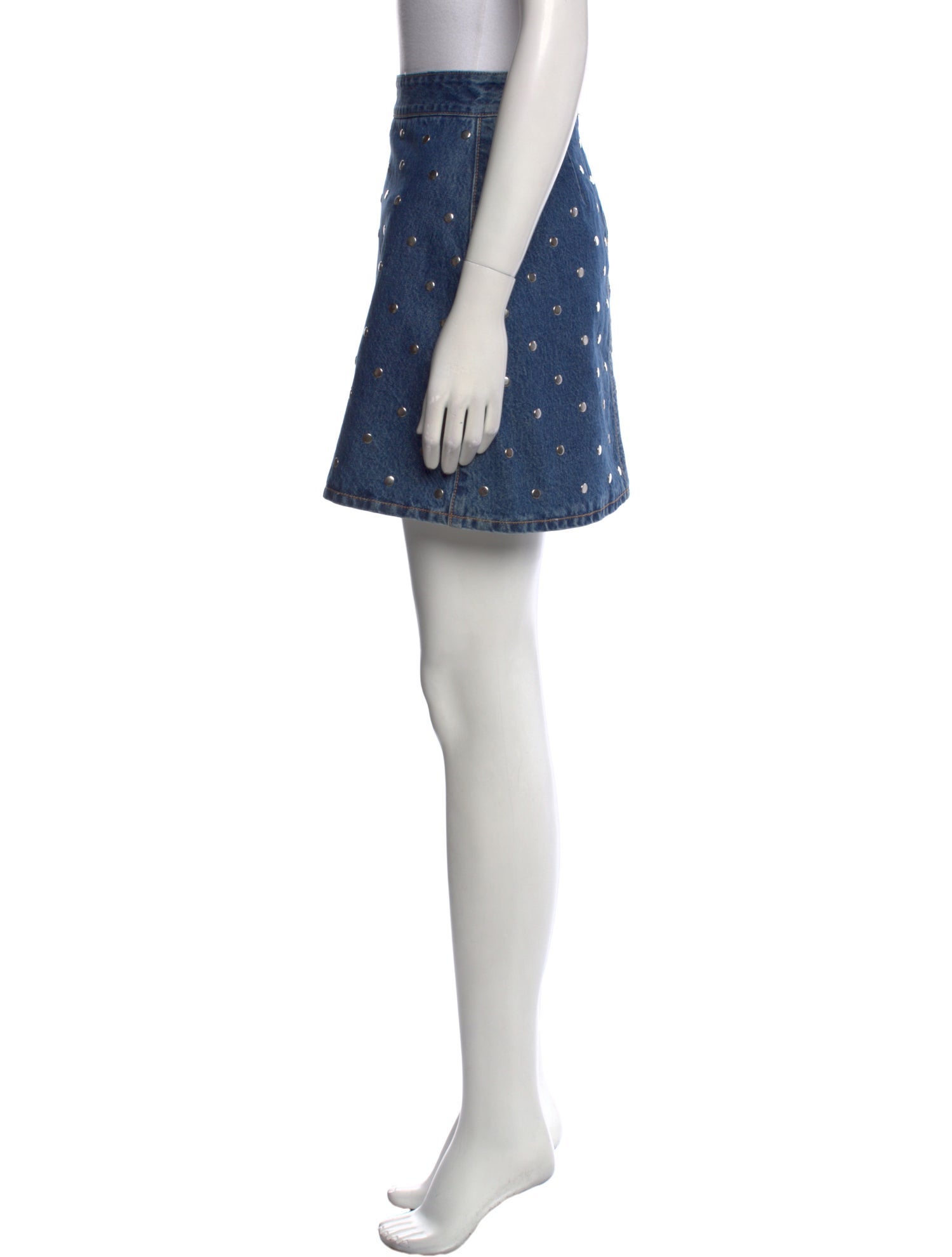 Ganni Studded Accents Mini Skirt