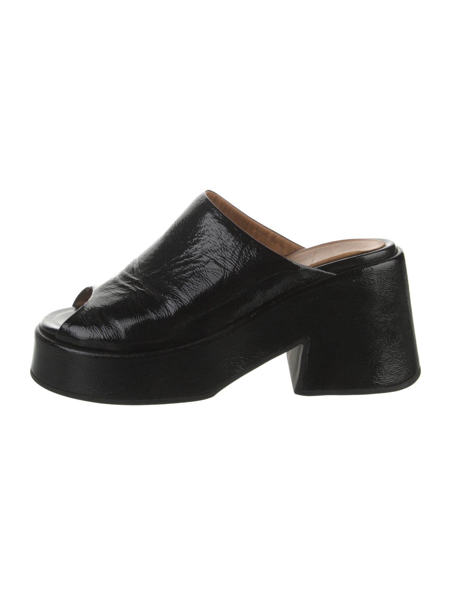Ganni Patent Leather Slides