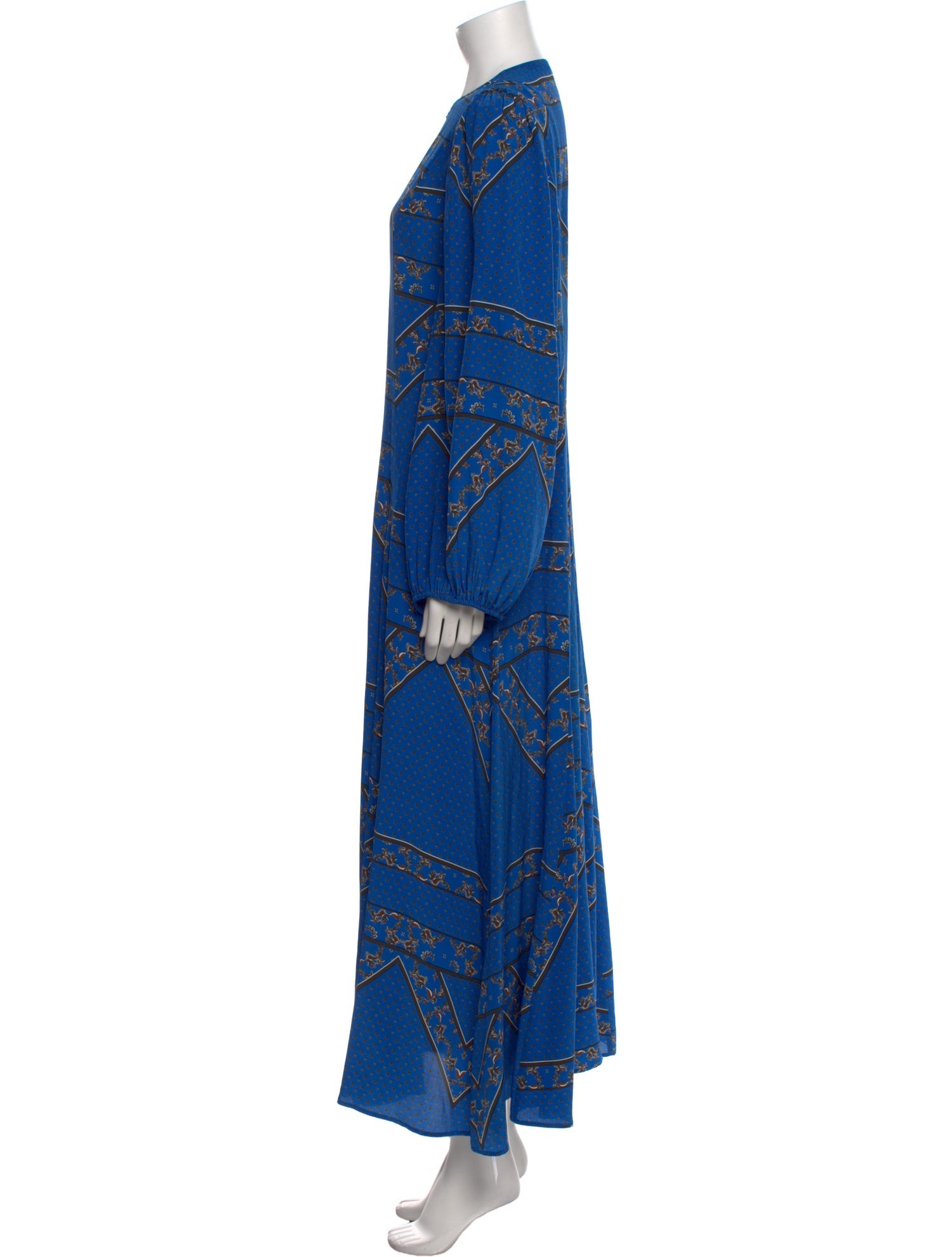 Ganni Silk Long Dress