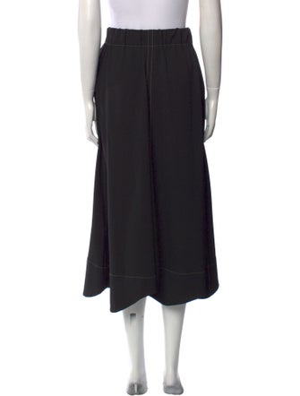 Ganni Pleated Accents Midi Length Skirt