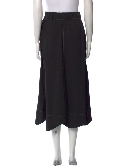 Ganni Pleated Accents Midi Length Skirt