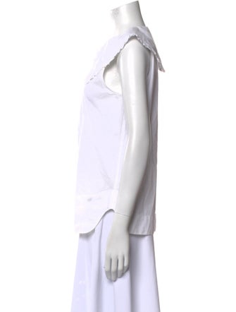 Ganni Sleeveless Button-Up Top