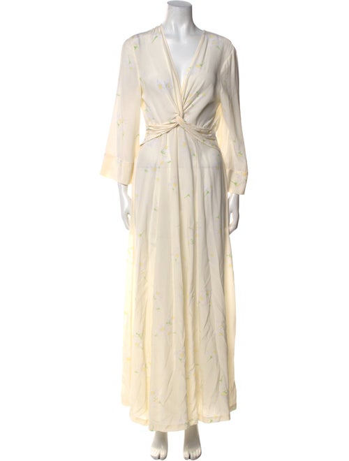 Ganni Silk Long Dress