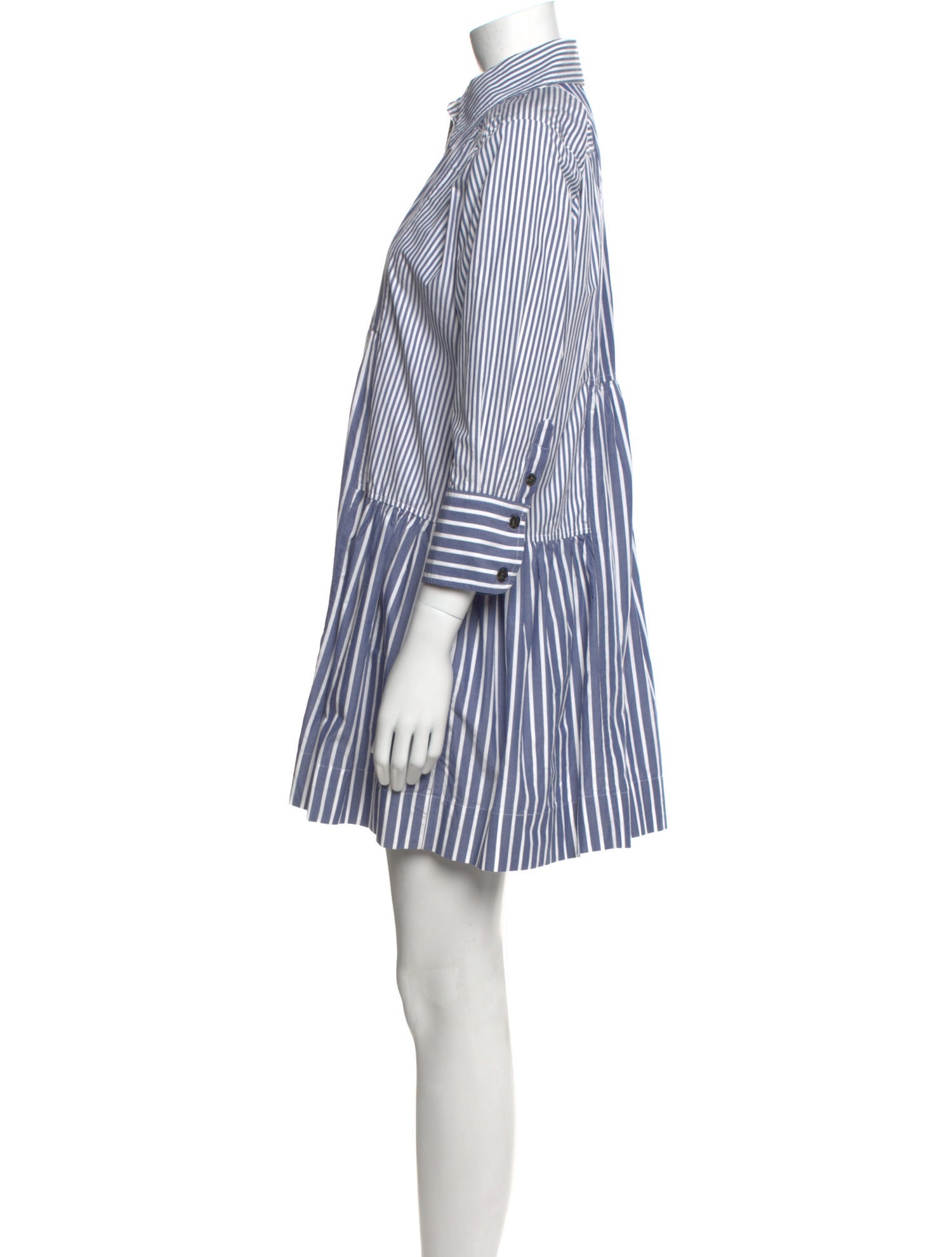 Ganni Striped Mini Dress