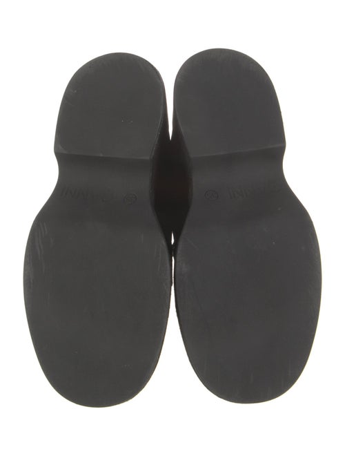 Ganni Suede Crystal Embellishments Loafers