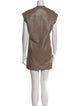 Ganni Lamb Leather Mini Dress