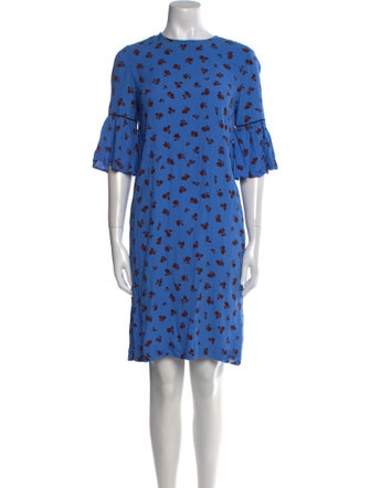 Ganni Printed Knee-Length Dress