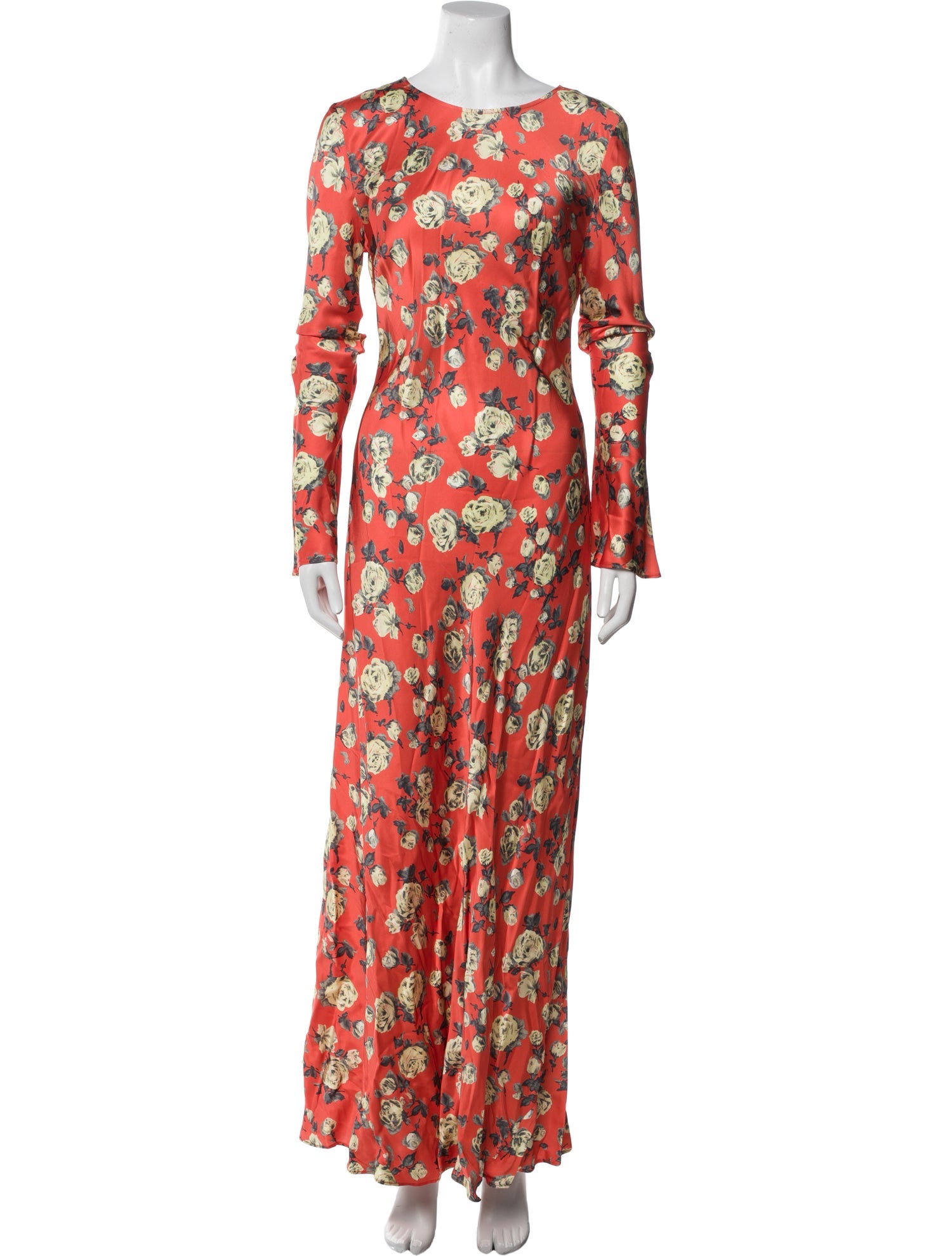 Ganni Floral Print Long Dress