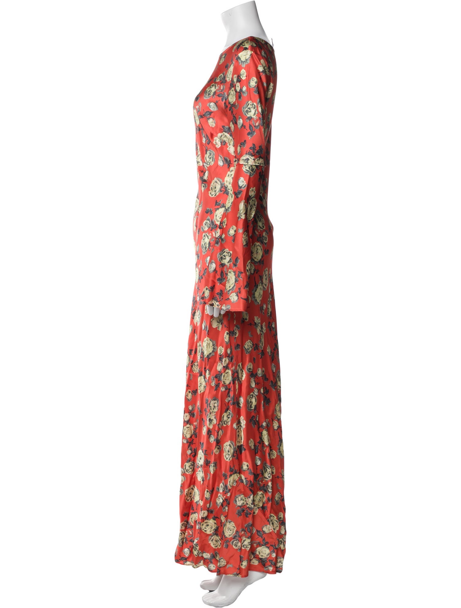 Ganni Floral Print Long Dress
