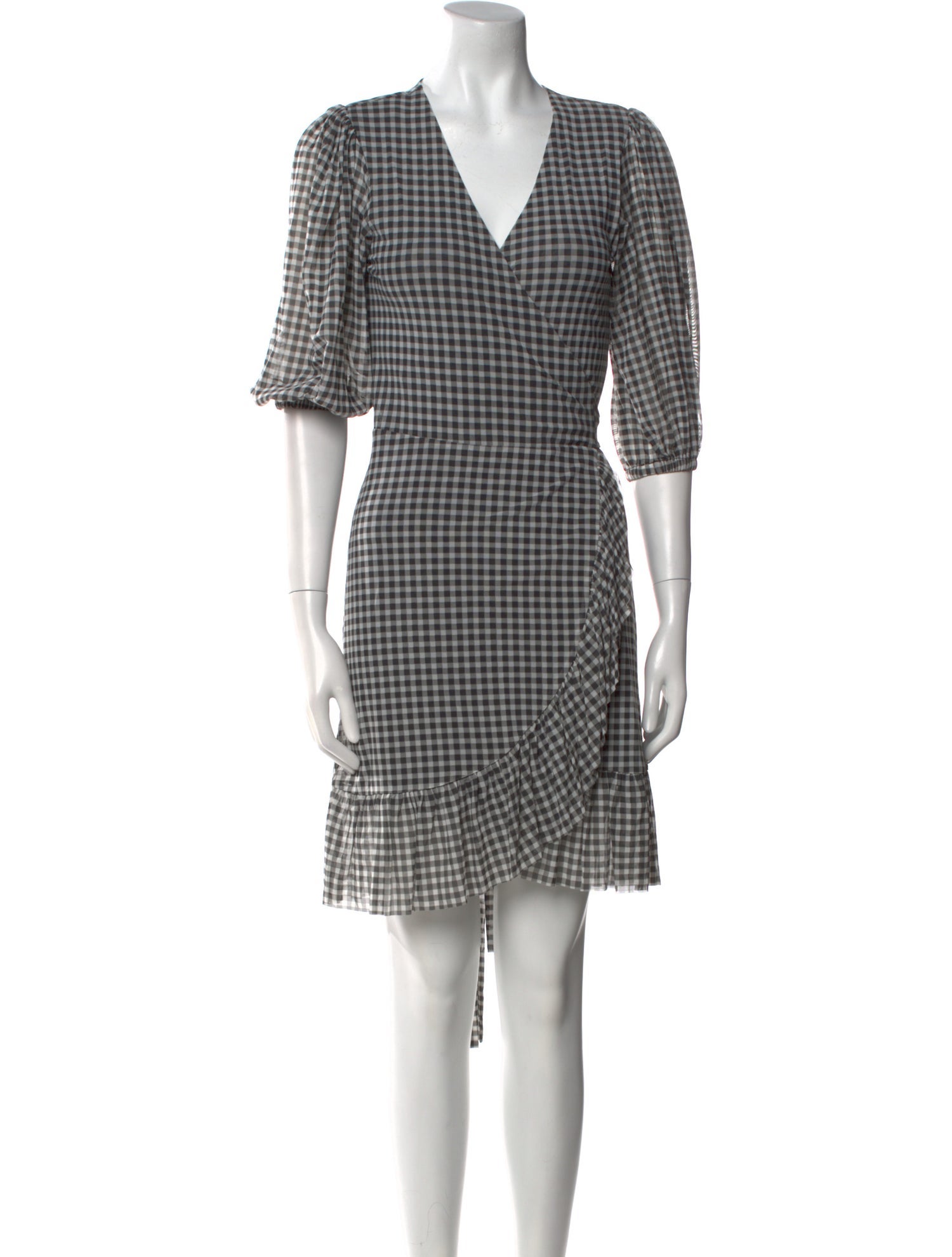 Ganni Plaid Print Mini Dress w/ Tags