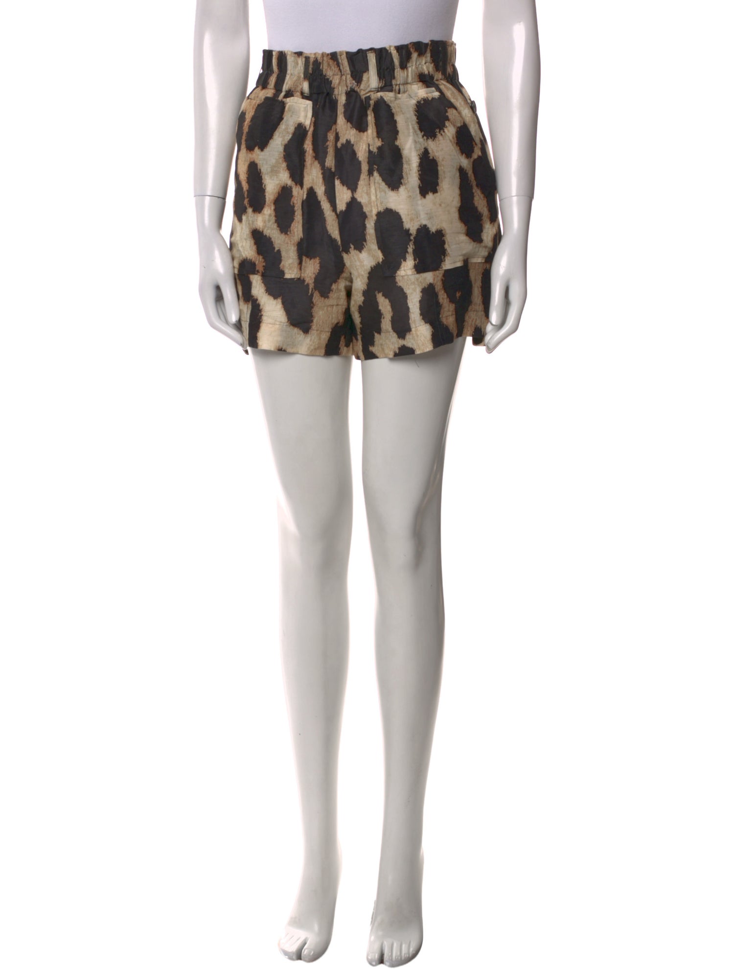 Ganni Linen Mini Shorts