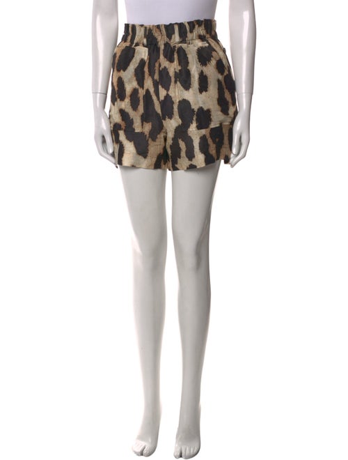 Ganni Linen Mini Shorts