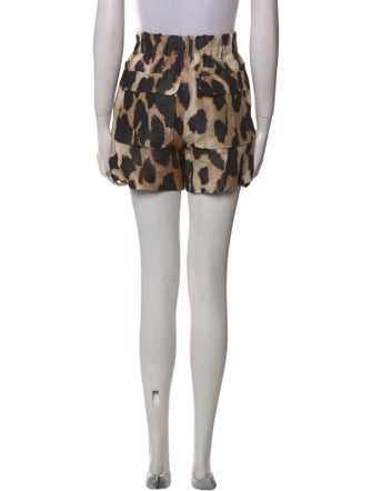 Ganni Linen Mini Shorts