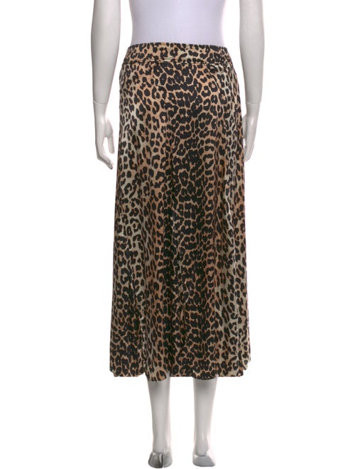 Ganni Silk Midi Length Skirt