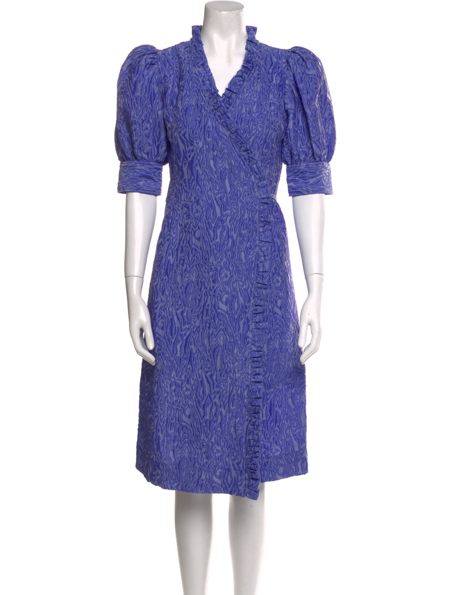 Ganni Printed Knee-Length Dress