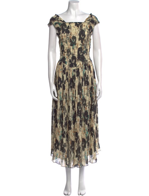 Ganni Printed Midi Length Dress