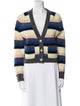 Ganni Striped V-Neck Sweater
