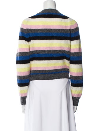 Ganni Striped V-Neck Sweater