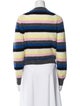 Ganni Striped V-Neck Sweater