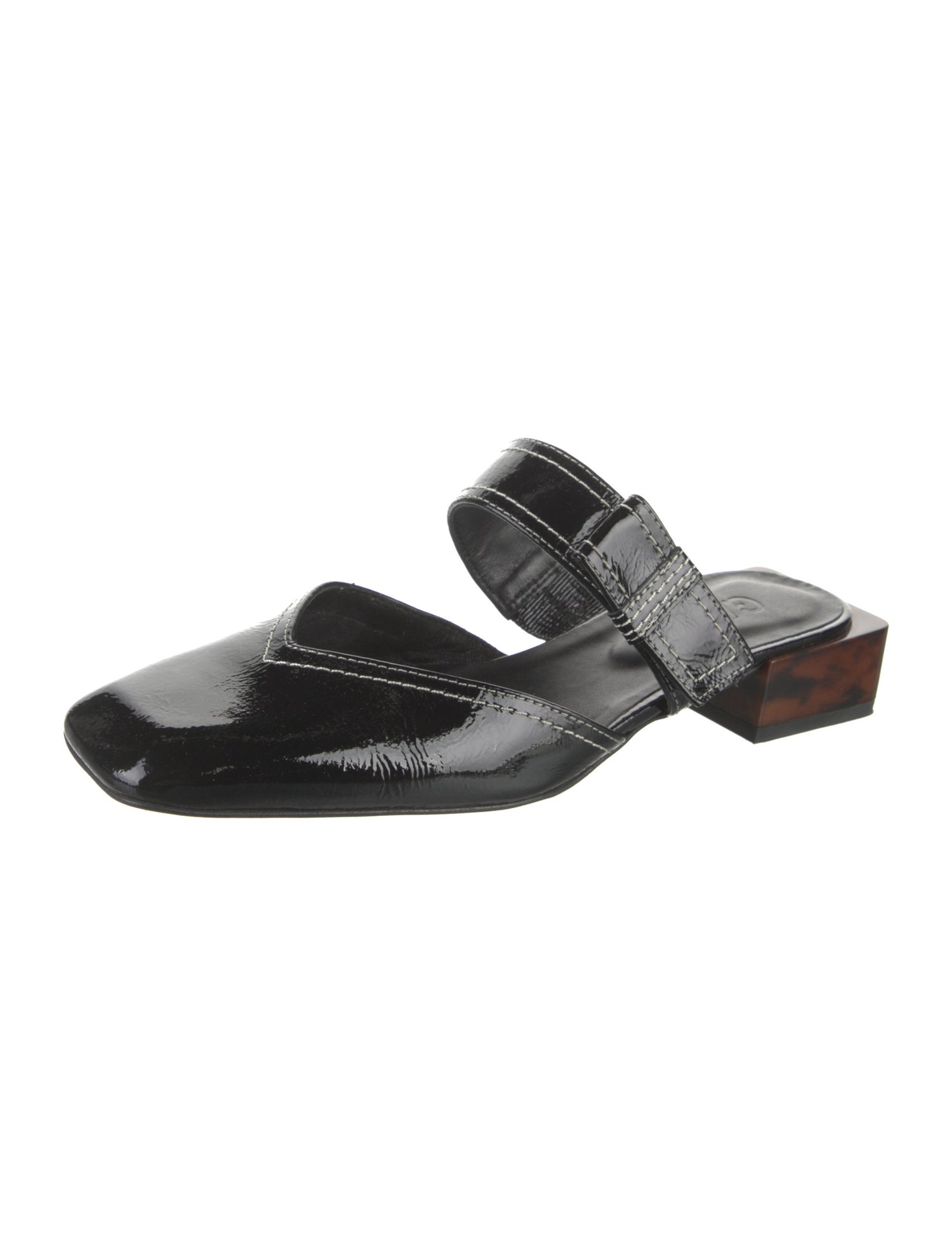 Ganni Patent Leather Mules