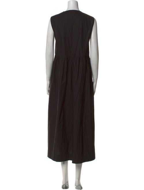 Ganni Tie Neck Long Dress