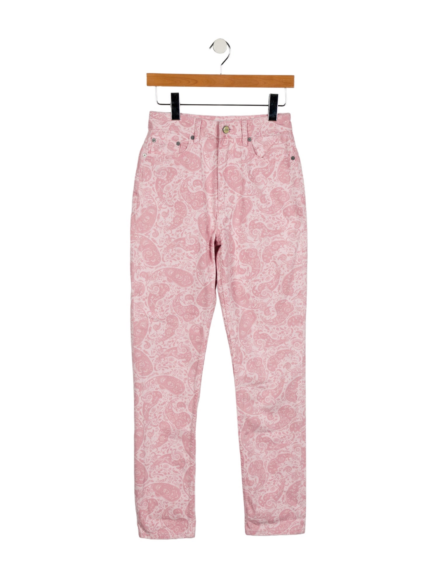 Ganni High-Rise Straight Leg Jeans