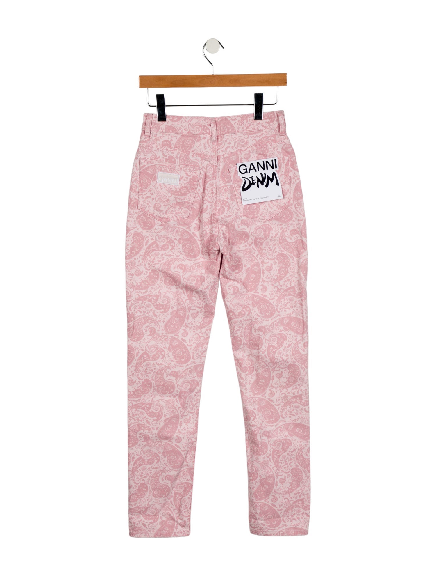 Ganni High-Rise Straight Leg Jeans